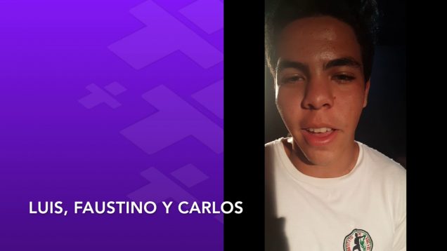 Backstage   Carlos   Faustino y Luis  Zona Trix   Colegio Instituto Escuela
